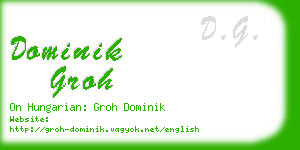 dominik groh business card